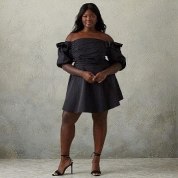 Prabal Gurung for JCPenne NWT Off The Shoulder Fit + Flare Dress 18W